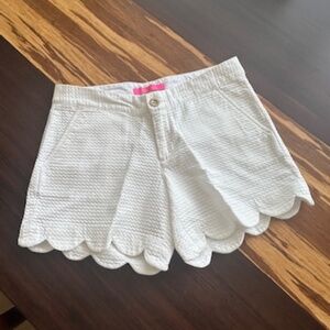 Lilly Pulitzer Buttercup Scalloped hem Shorts